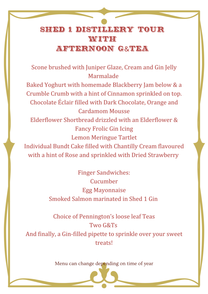 Afternoon Tea Menu