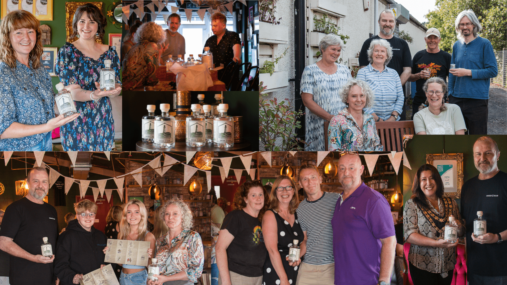 Ulverston Gin_Launch_Shed 1 Gin_Collage