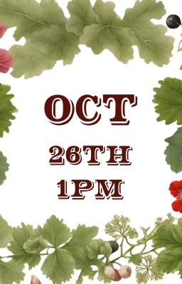 Make Your Own Distilled Spirit, October 26th, 1pm