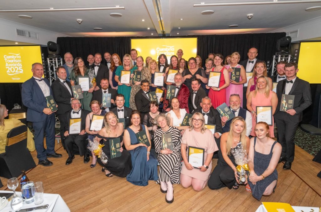 Group photo of Cumbria Tourism's Awards, 2025.