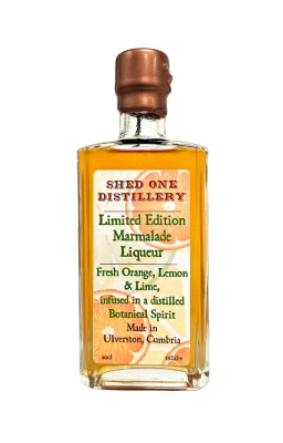 A bottle of Marmalade Liqueur