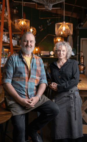 Image of Andy and Zoe in bar