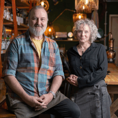 Image of Andy and Zoe in bar