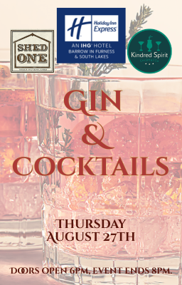 Poster for gin evening